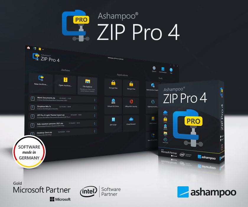 ashampoo® zip pro 4 ashampoo® zip pro 4
